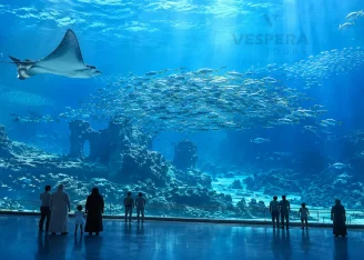 Marine-life aquarium view – SeaWorld Yas Island Abu Dhabi