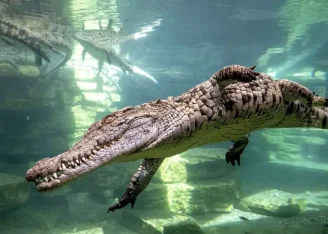 Crocodile habitats, aquarium and natural history displays – Dubai Crocodile Park